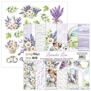 SCRAPBOYS LAVENDER LOVE 8" X 8" PAPERPACK LALO 10 250GSM